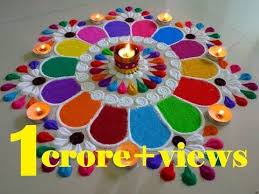 New Year 2019 Special Rangoli Design By Deepika Pant Youtube Diwali Special Rangoli Design Free Hand Rangoli Design Rangoli Designs
