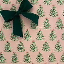 Wrapping Paper: Oh Christmas Tree Pink gift Wrap, Birthday, Holiday,  Christmas 