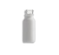.5oz Matte White Boston Round Glass Bottle