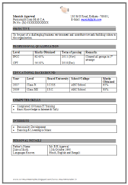 Over 10000 Cv And Resume Samples With Free Download Latest Articleship Resume Samples For Ca Chartered Accountants