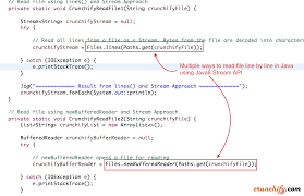 How To Read A File Line By Line Using Java 8 Stream Files Lines And Files Newbufferedreader Utils Http Cr Java Programming Tutorials Streaming Reading