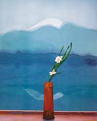 Mount Fuji And Flowers David Hockney British Born 1937 David Hockney David Hockney Paintings Abstract Art Prints
