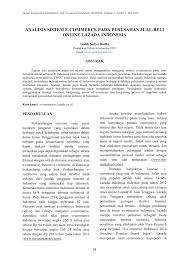 ⇒berupa website nya untuk memasukan nama barang yang kita cari. Pdf Analisis Sistem E Commerce Pada Perusahan Jual Beli Online Lazada Indonesia