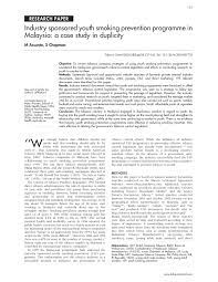 Smoking has become socially less acceptable and it has been banned in most public places in malaysia. Pdf Industry Sponsored Youth Smoking Prevention Programme In Malaysia A Case Study In Duplicity