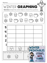 Winter Graphing Ms Makinson Winter Printables Math Literacy