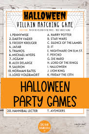 This fun facts halloween quiz will test your knowledge. Halloween Villain Matching Game Halloween Printable Games Etsy Halloween Villain Halloween Quiz Fun Halloween Games