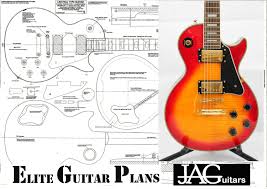 Full Size Plan To Build A Les Paul Electric Guitar Les