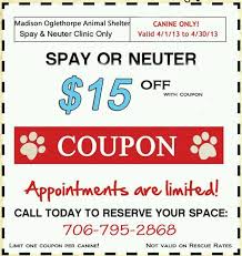 Coupon On Reduced Spay Neuter For Dogs For April Neuter Spay Animal Shelter