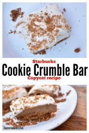 Starbucks Cookie Crumble Bar Copycat Recipe Starbucks Cookies Easy Cookies Fun Desserts