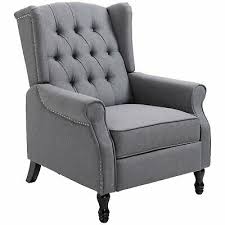 If you like the retro style, our products are ideal for your home, kitchen or a restaurant. Tufted Diamond Armchair Vintage Style Wing Back Grey Reclining Cushioned Seat Ebay