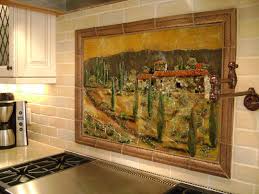 fused glass kitchen backsplash in
