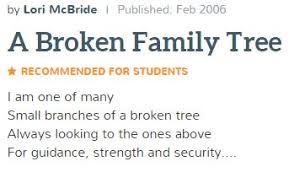 Metaphor In Poetry Comparing The Author To A Broken Tree Life Has Beaten Her Down Metaphor Children S Literature Guidance