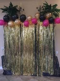 Backdrop Black And Rose Gold Party Theme Image Result For Black Pink White Gold 30 Sweet16outdoorparty Quinceanera Party Party Decorations Birthday Party Celebration