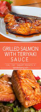 Grilled Teriyaki Salmon Slenderberry Recipe Grilled Salmon Recipes Salmon Teriyaki Recipe Grilled Teriyaki Salmon