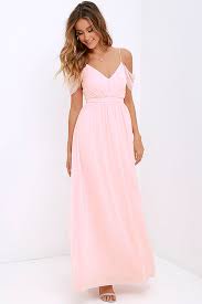Quite The Charmer Peach Maxi Dress Bridesmaid Dresses Long Chiffon Peach Maxi Dresses Blush Bridesmaid Dresses Long