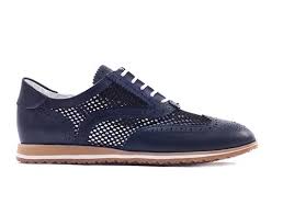 walter genuin brogue golf shoe navy