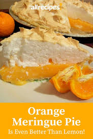 Orange Meringue Pie Recipe Delicious Pies Lemon Pie Recipe Orange Recipes