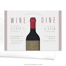 Wine And Dine Birthday Party Invitation Wine Bachelorette Etsy Wine Invitations Wine Recipes Wine