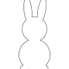 Osterhase papier silhouette ausschneiden vorlage kostenlos. 1