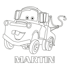 10 Jeux Coloriage Cars Martin In 2020 Disney Coloring Pages Tow Mater Boy Coloring