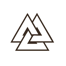 The triangular three dots tattoo generally stands for the concept of mi vida loca, spanish for my crazy life and is typically associated with the gang community and lengthy prison sentences. Valknut Symbol