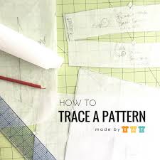 Cut out the pattern pieces. How To Trace A Pattern Made By Rae