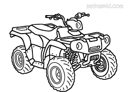 Standing 4 wheeler coloring pages. Quad Bikes Coloring Pages Print Or Download For Free