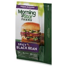 With 72% less fat than regular ground beef patties and with 9g of protein, . Morningstar Farms Spicy Black Bean Burgers 4ct Hy Vee Aisles Online Grocery Shopping
