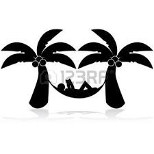 Hamac Icone Illustration Montrant Un Homme De Detente Sur Un Hamac Entre Deux Palmiers Illustration Hamac Illustration Images