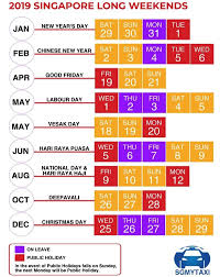 Public Amp School Holidays Singapore 2019 Amp 2020 19 Long Weekends Free Calendar Printables Usa Calendar Creative Calendar