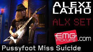 Alexi Laiho Plays Pussyfoot Miss Suicide On Emgtv Youtube Maailman tunnetuimpiin kitaristeihin kuuluva alexi laiho on kuollut.
