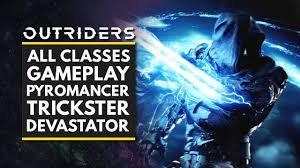 There are four playable classes available in the game outriders. Outriders All Classes Gameplay Pyromancer Trickster Devastator Youtube