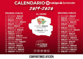 Consulta resultados y calendarios de todos los equipos en lavanguardia. El Calendario Del Sevilla Fc Para La Liga 2019 20 En Alta Resolucion Y Descargable
