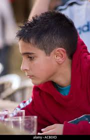 Young Spanish boy Stock Photo