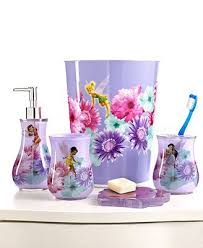 Shop accessory sets, step stools and more that will help organize your kids' bathroom. Disney Bath Accessories Fairies Rosey Collection Kids Bathroom Accessories Kids Bathroom Sets Bathroom Decor Sets