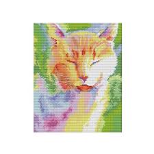 It is possible to import pattern from photo or design it from empty canvas. Nkf Watercolor Cat In The Sun Animal Style Hand Stitch Work Buy Cross Stitch Patterns Online With Instructions D758 Buy Buy Cross Stitch Patterns Online Cross Stitch Instructions Cross Stitch With Pattern Product