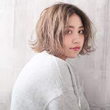 丸顔さん似合わせ 旬の切りっぱなしボブでおしゃれ度を上げよ hair ヘアスタイリング ヘア アイディア 髪 カラー