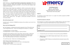 Your visa approval letter) to the immigration department, you must attach the following documents Donation Card Stc2016 1 Mercy Malaysia