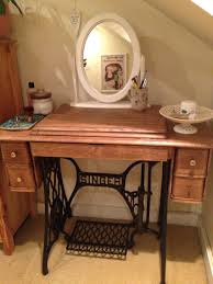 Refurbished Singer Sewing Machine Used As A Dressing Table Singer Sewing Machine Table Flipping Furniture Sewing Machine Tables
