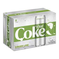Diet Coke Sleek Ginger Lime 8pk 12 Fl Oz Cans Diet Coke Coke Lime Soda