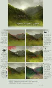 Landscape Speedpaint Tutorial By Oione Landscape Drawing Tutorial Digital Painting Photoshop Concept Art Tutorial