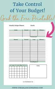 Free Budget Printable Do You Need A Simple Way To Organize Your Finances Start Here With Th Budget Printables Budget Printables Organizing Finances Budgeting