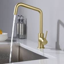 A brushed gold kitchen faucet is a trendy way to get a fun pop of color in your kitchen. Gold Kitchen Faucets Free Shipping Over 35 Wayfair