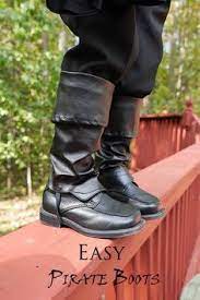 Diy Pirate Boots Just In Time For Halloween And Super Easy Southernmothers Pirate Boots Boots Pirate Halloween