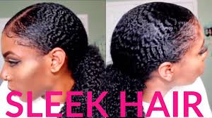 Slick back low ponytail + edges on curly hair tutorial | lexivee03. 6 Tips To Achieving A Slick And Sleek Natural Ponytail With Type 4 Hair Black Hair Information