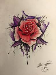Pin By Viktor Humerez Martinez On Lo Q Sea Watercolor Rose Tattoo Sketches Watercolor Tattoo