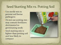 Seed starting mix is lightweight, specifically designed not to weigh down seeds as they germinate. Ppt Seed Starting Seminar For Beginners Powerpoint Presentation Free Download Id 421214