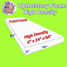 Cutting cushion foam using electric kitchen knife. 6 X 24 X 84 Upholstery Foam Cushion High Density Standard Seat Replacement Upholstery Sheet Foam Padding Foamt Upholstery Foam Upholstery Foam Cushions