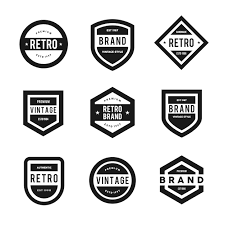 Premium Vector | Simple vintage logo badges set