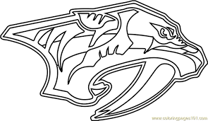 Find more alien vs predator search through 623989 free printable colorings at getcolorings. Nashville Predators Logo Coloring Page For Kids Free Nhl Printable Coloring Pages Online For Kids Coloringpages101 Com Coloring Pages For Kids